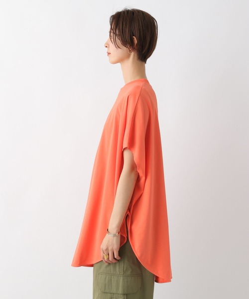 LEPSIM（レプシィム）の「裾ラウンドチュニック　192597（Tシャツ/カットソー・レディース・オレンジ/モスグリーン/オフホワイト/チャコールグレー・FREE）」の21枚目の写真