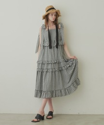 idem | ribbon gingham check onepiece/ギンガムチェックワンピース(ワンピース)
