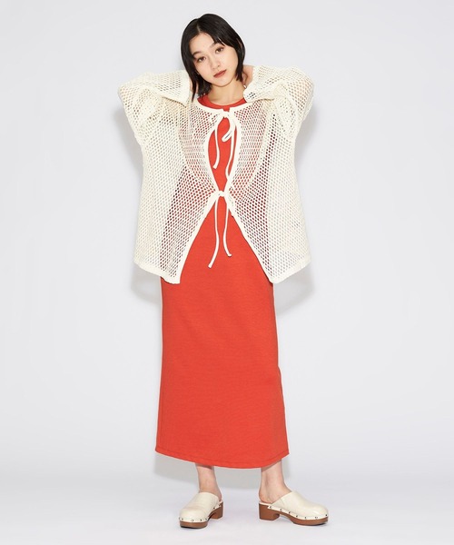 FOREVER 21(フォーエバー トゥエンティーワン)の「2WAYメッシュプルオーバー(カーディガン/ボレロ・レディース・ブラック/オフホワイト/カーキ・FREE)」の13枚目の写真