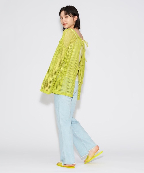 FOREVER 21(フォーエバー トゥエンティーワン)の「2WAYメッシュプルオーバー(カーディガン/ボレロ・レディース・ブラック/オフホワイト/カーキ・FREE)」の8枚目の写真