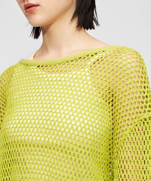 FOREVER 21(フォーエバー トゥエンティーワン)の「2WAYメッシュプルオーバー(カーディガン/ボレロ・レディース・ブラック/オフホワイト/カーキ・FREE)」の9枚目の写真