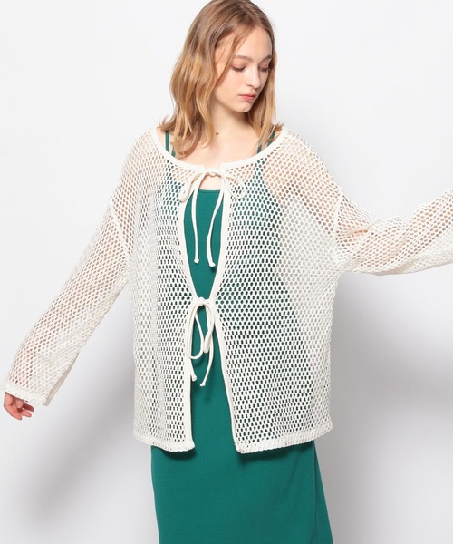 FOREVER 21(フォーエバー トゥエンティーワン)の「2WAYメッシュプルオーバー(カーディガン/ボレロ・レディース・ブラック/オフホワイト/カーキ・FREE)」の18枚目の写真