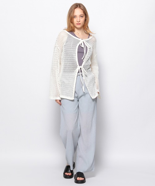 FOREVER 21(フォーエバー トゥエンティーワン)の「2WAYメッシュプルオーバー(カーディガン/ボレロ・レディース・ブラック/オフホワイト/カーキ・FREE)」の21枚目の写真