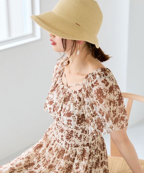 MAJESTIC LEGON(マジェスティックレゴン)の「チュールプリーツフラワーワンピース(ワンピース・レディース・ホワイト系その他2/ブラウン系その他2/ブルー系その他4・SMALL/MEDIUM)」の17枚目の写真