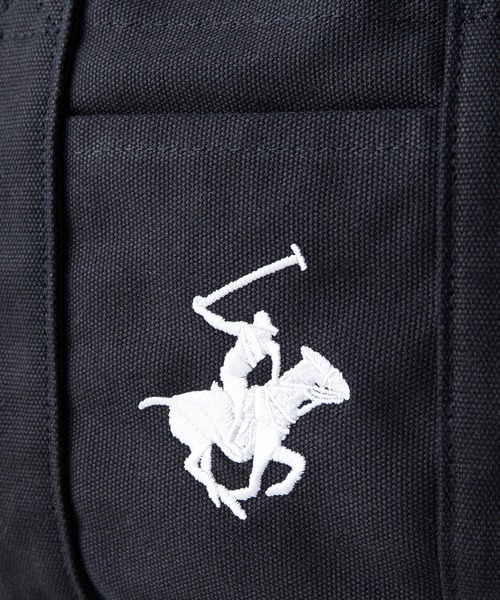 BEVERLY HILLS POLO CLUB(ビバリーヒルズポロクラブ)の「【BEVERLY HILLS POLO CLUB/ビバリーヒルズポロクラブ 】【便利な3部屋仕切り】キャンバス ミニトートバッグ ブランド ロゴ ポニー 刺繍 BHPC ハンドバッグ ランチバッグ(トートバッグ・レディース・ベージュ/ネイビー/サックスブルー/ブラウン/ブラック/インディゴブルー・FREE)」の14枚目の写真