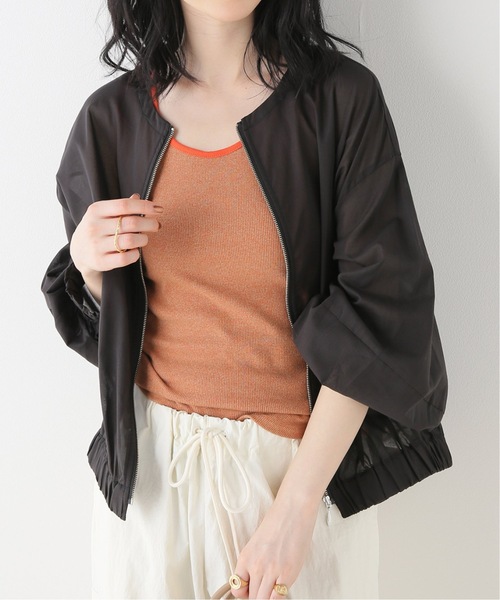 Simplicite(サンプリシテ)の「《追加》ギャザーシアージャケット(その他アウター・レディース・ブラック/カーキ/ブラウン・FREE)」の14枚目の写真