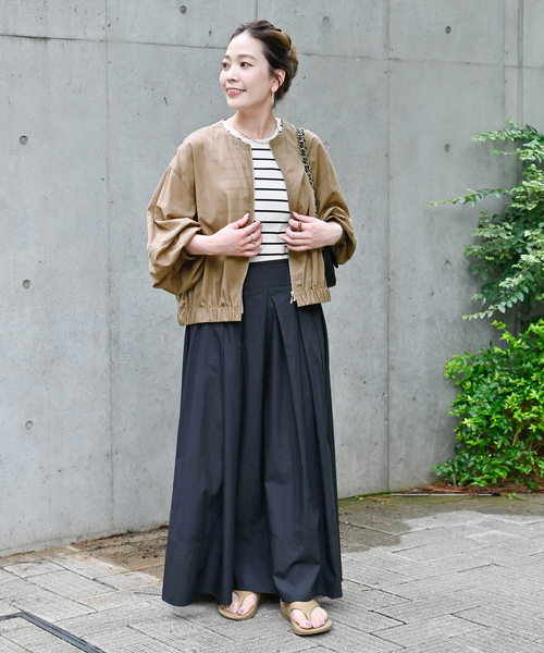 Simplicite(サンプリシテ)の「《追加》ギャザーシアージャケット(その他アウター・レディース・ブラック/カーキ/ブラウン・FREE)」の17枚目の写真