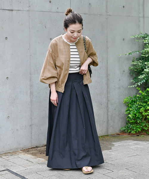 Simplicite(サンプリシテ)の「《追加》ギャザーシアージャケット(その他アウター・レディース・ブラック/カーキ/ブラウン・FREE)」の18枚目の写真