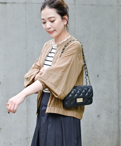 Simplicite(サンプリシテ)の「《追加》ギャザーシアージャケット(その他アウター・レディース・ブラック/カーキ/ブラウン・FREE)」の12枚目の写真