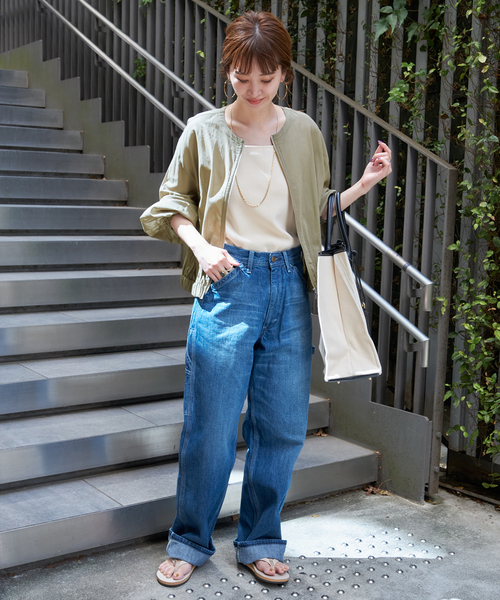 Simplicite(サンプリシテ)の「《追加》ギャザーシアージャケット(その他アウター・レディース・ブラック/カーキ/ブラウン・FREE)」の21枚目の写真