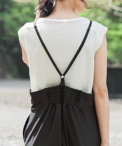 osharewalker（オシャレウォーカー）の「【廃盤】『ジョガーサロペット』（ラッシュガード・レディース・カーキ/ブラック・1/2）」の8枚目の写真