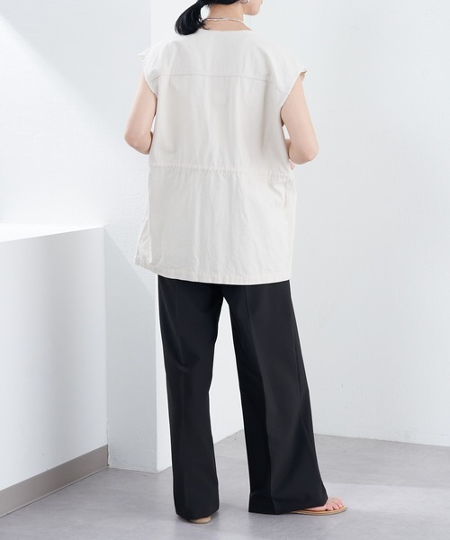 SHENERY（シーナリー）の「カーブウエストタックパンツ（その他パンツ・レディース・ブラック/グレー・36/38）」の12枚目の写真