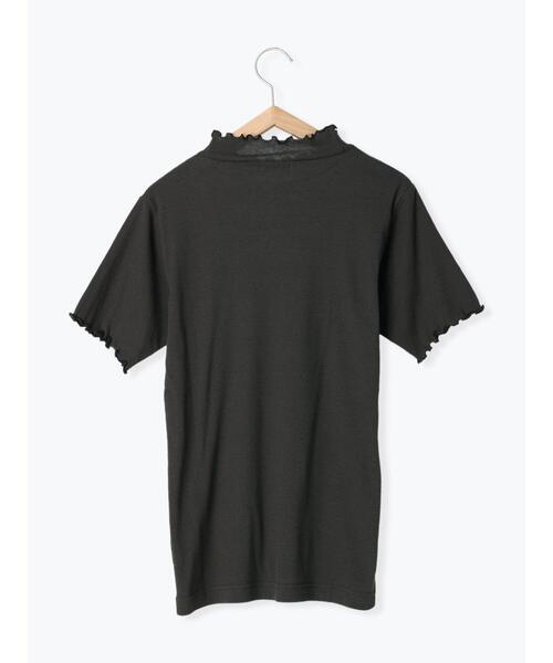 Samansa Mos2(サマンサ モスモス)の「シアーリブ半袖カットソー(Tシャツ/カットソー・レディース・グリーン/ブラウン/キナリ/チャコールグレー・F)」の19枚目の写真