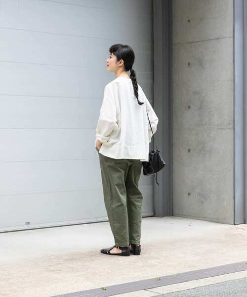 かぐれ（カグレ）の「コットンリネンプルオーバー（Tシャツ/カットソー