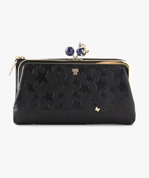 ANNA SUI ブラック 長財布 ANNA SUI(アナスイ 長財布 財布 黒 レディース 人気 ブラック 長