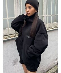 EMODA | リブカラーフリースブルゾン(ブルゾン)