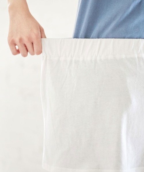 Viola e Viola（ヴィオラエヴィオラ）の「綿１００％レイヤード付け裾（その他アンダーウェア/インナー・レディース・ホワイト/ブラック/モカ/チャコール・M～Ｌ/4L～5L/LL～3L）」の14枚目の写真