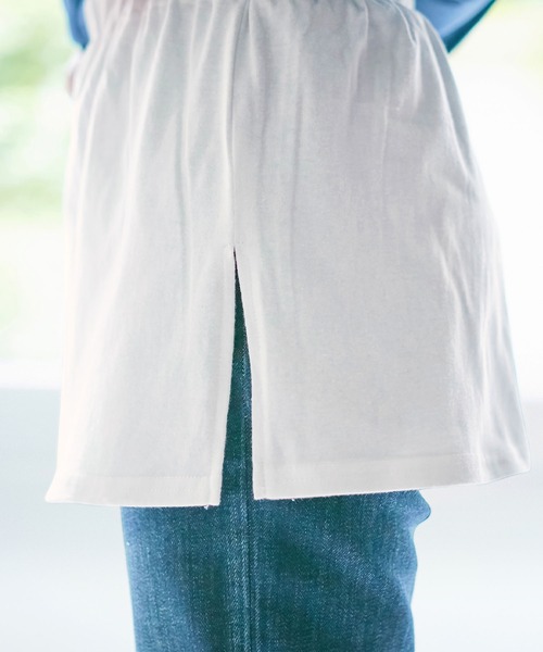 Viola e Viola（ヴィオラエヴィオラ）の「綿１００％レイヤード付け裾（その他アンダーウェア/インナー・レディース・ホワイト/ブラック/モカ/チャコール・M～Ｌ/4L～5L/LL～3L）」の15枚目の写真