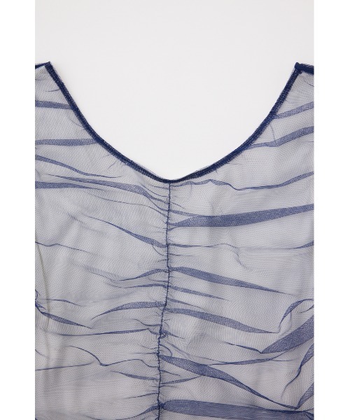 MOUSSY(マウジー)の「CUT TULLE トップス(Tシャツ/カットソー・レディース・ライトベージュ/ライトパープル/ネイビー・FREE)」の16枚目の写真