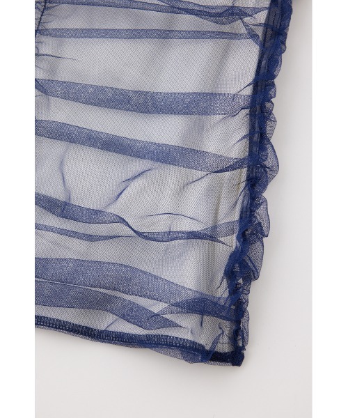 MOUSSY(マウジー)の「CUT TULLE トップス(Tシャツ/カットソー・レディース・ライトベージュ/ライトパープル/ネイビー・FREE)」の19枚目の写真