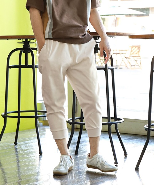 ZIP FIVE（ジップファイブ）の「【ZIP FIVE】クロップド  / アンクル 2way イージー ジョガーパンツ（その他パンツ・メンズ・アイボリー/サックスブルー/ブラック/ネイビー/グレー/ブルー/ベージュ/オリーブ・SMALL/MEDIUM/X-LARGE/LARGE）」の2枚目の写真