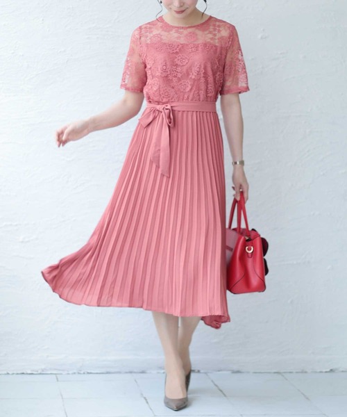 Sawa a la mode(サワアラモード)の「オケージョンワンピース(ワンピース・レディース・グリーン/ブラック/レッド/ブルー/イエロー・FREE)」の5枚目の写真
