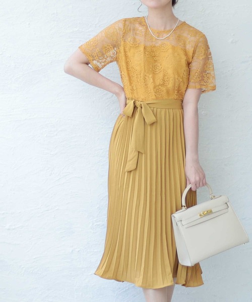 Sawa a la mode(サワアラモード)の「オケージョンワンピース(ワンピース・レディース・グリーン/ブラック/レッド/ブルー/イエロー・FREE)」の4枚目の写真