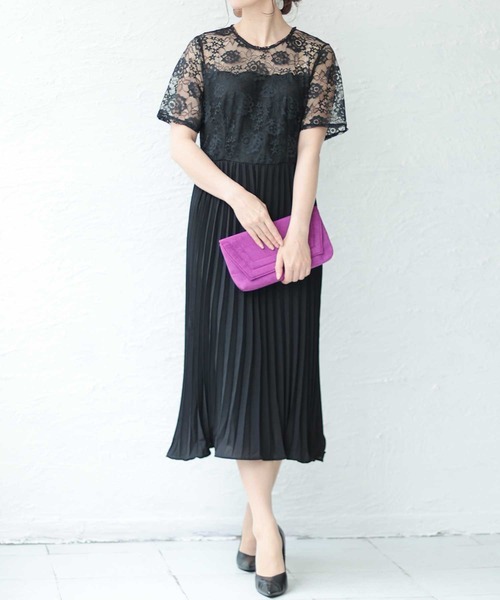 Sawa a la mode(サワアラモード)の「オケージョンワンピース(ワンピース・レディース・グリーン/ブラック/レッド/ブルー/イエロー・FREE)」の2枚目の写真