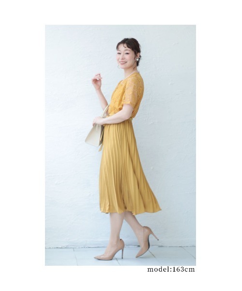 Sawa a la mode(サワアラモード)の「オケージョンワンピース(ワンピース・レディース・グリーン/ブラック/レッド/ブルー/イエロー・FREE)」の7枚目の写真
