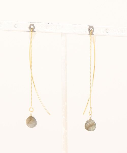 岩座 IWAKURA(イワクラ)の「【岩座】碧雫ピアス(ピアス(両耳用)・レディース・アクア/クリア/その他1/その他2・FREE)」の1枚目の写真
