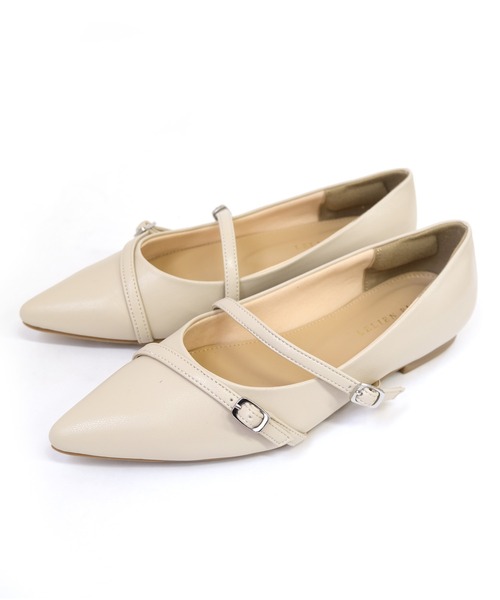 AmiAmi（アミアミ）の「メリージェーンポインテッドトゥパンプス（パンプス・レディース・ブロンズ/ブラック/グレイッシュベージュ/アイボリー・35/37/36/38/39）」の18枚目の写真