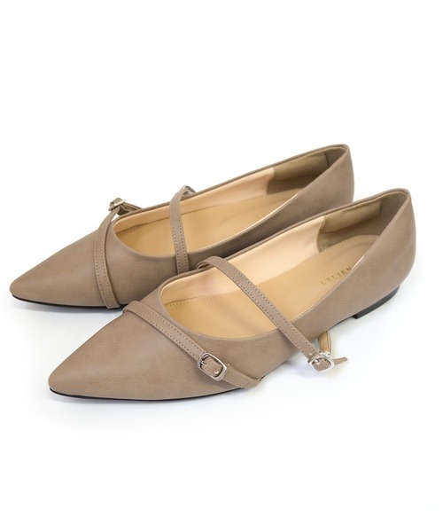 AmiAmi（アミアミ）の「メリージェーンポインテッドトゥパンプス（パンプス・レディース・ブロンズ/ブラック/グレイッシュベージュ/アイボリー・35/37/36/38/39）」の19枚目の写真