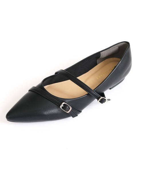 AmiAmi（アミアミ）の「メリージェーンポインテッドトゥパンプス（パンプス・レディース・ブロンズ/ブラック/グレイッシュベージュ/アイボリー・35/37/36/38/39）」の21枚目の写真