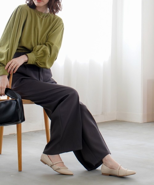 AmiAmi（アミアミ）の「メリージェーンポインテッドトゥパンプス（パンプス・レディース・ブロンズ/ブラック/グレイッシュベージュ/アイボリー・35/37/36/38/39）」の8枚目の写真