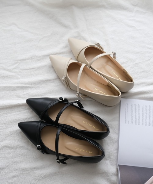 AmiAmi（アミアミ）の「メリージェーンポインテッドトゥパンプス（パンプス・レディース・ブロンズ/ブラック/グレイッシュベージュ/アイボリー・35/37/36/38/39）」の11枚目の写真