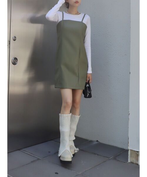 EVRIS（エヴリス）の「オリジナルレッグウォーマー（レッグウォーマー・レディース・ブラック/ホワイト・FREE）」の7枚目の写真