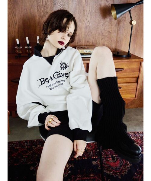 EVRIS（エヴリス）の「オリジナルレッグウォーマー（レッグウォーマー・レディース・ブラック/ホワイト・FREE）」の10枚目の写真