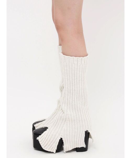 EVRIS（エヴリス）の「オリジナルレッグウォーマー（レッグウォーマー・レディース・ブラック/ホワイト・FREE）」の16枚目の写真