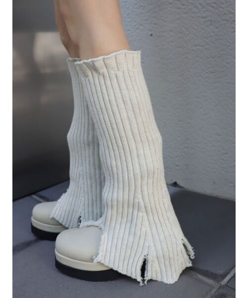 EVRIS（エヴリス）の「オリジナルレッグウォーマー（レッグウォーマー・レディース・ブラック/ホワイト・FREE）」の21枚目の写真