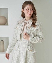 NOELA（ノエラ）の「ツイードジャケット×ジャンスカセット（ワンピース