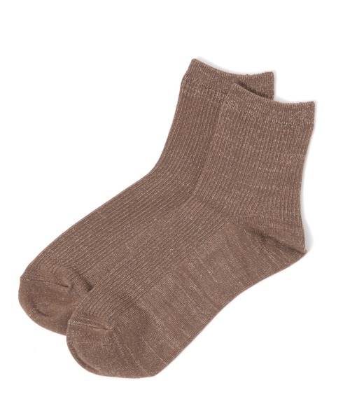 LAKOLE（ラコレ）の「リブラメクルーソックス / 970283（ソックス/靴下・レディース・ライトグレー/ライトグリーン/ブラック/サンドグレー/ホワイト/イエロー/チャコール/ブラウン/グリーン/スカイブルー/セージグリーン/グレー/ボルドー/ブルー/マスタード・FREE）」の7枚目の写真