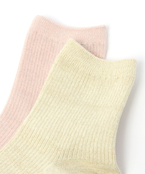 LAKOLE（ラコレ）の「リブラメクルーソックス / 970283（ソックス/靴下・レディース・ライトグレー/ライトグリーン/ブラック/サンドグレー/ホワイト/イエロー/チャコール/ブラウン/グリーン/スカイブルー/セージグリーン/グレー/ボルドー/ブルー/マスタード・FREE）」の22枚目の写真