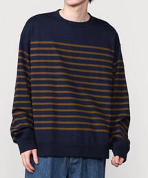 ORCIVAL | ORCIVAL | パネルボーダー 長袖プルオーバー MEN(Tシャツ/カットソー)