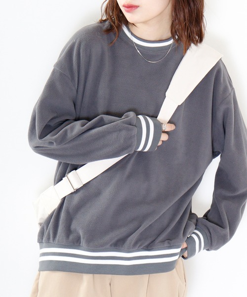 FUNALIVE(ファンアライブ)の「Line ribbed fleece pullover hoodie / ラインリブフリース プルオーバーパーカー unisex(スウェット・メンズ・ネイビー/ブラック系/ベージュ系/グリーン系/ネイビー系/グレイッシュベージュ/チャコール/グリーン/ブラック/ベージュ/チャコールグレー/アッシュグレー・XL/L/M)」の17枚目の写真