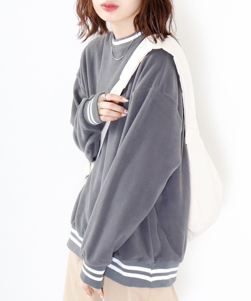 FUNALIVE(ファンアライブ)の「Line ribbed fleece pullover hoodie / ラインリブフリース プルオーバーパーカー unisex(スウェット・メンズ・ネイビー/ブラック系/ベージュ系/グリーン系/ネイビー系/グレイッシュベージュ/チャコール/グリーン/ブラック/ベージュ/チャコールグレー/アッシュグレー・XL/L/M)」の16枚目の写真