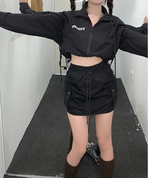 almo(アルモ)の「トラックジャケットセットアップ(BQ)(セットアップ・レディース・ブラック・FREE)」の5枚目の写真