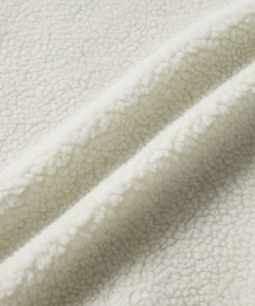 PEN FIELD（ペンフィールド）の「PENFIELD/ペンフィールド 別注 ロゴ刺繍 ビッグシルエットスタンドボアジャケット（ブルゾン・メンズ・ナチュラル/ブラック/ライトベージュ・M/L）」の21枚目の写真