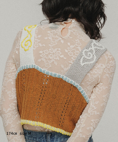 M TO R(ムウトアール)の「【YanYan】TWEEDLE CROP CAMISOLE(キャミソール・レディース・カーキ・M)」の4枚目の写真