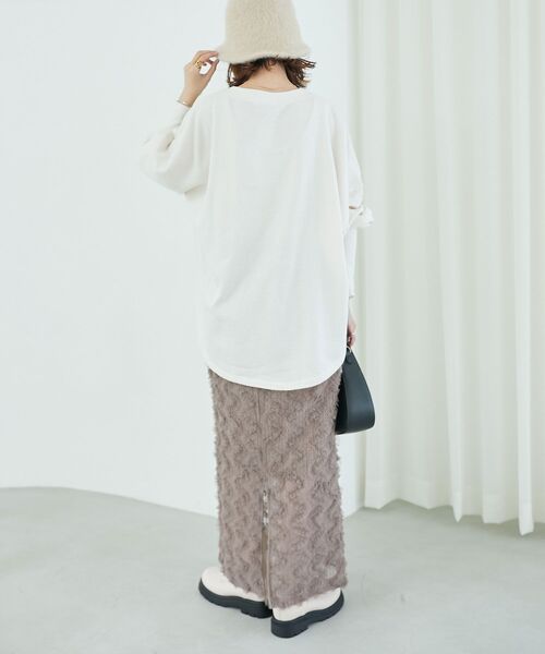 MAJESTIC LEGON（マジェスティックレゴン）の「フリルレーススカート（スカート・レディース・モカ/グレー/アイボリー/ブラック・MEDIUM/SMALL）」の8枚目の写真