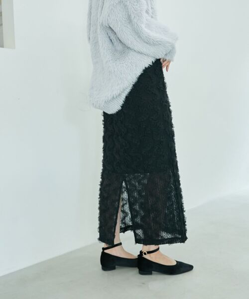 MAJESTIC LEGON（マジェスティックレゴン）の「フリルレーススカート（スカート・レディース・モカ/グレー/アイボリー/ブラック・MEDIUM/SMALL）」の20枚目の写真